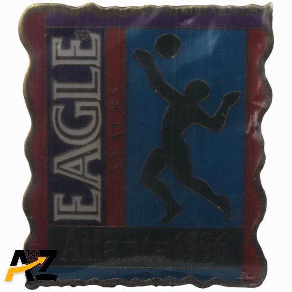 Lot of 4 Eagle Snacks 1996 Atlanta Olympic Pins - Volleyball Basketball Biking - Picture 11 of 12